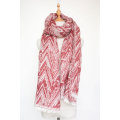 Women′s Cashmere Like Knitted Winter Heavy Wave Printing Shawl Scarf (SP301)
